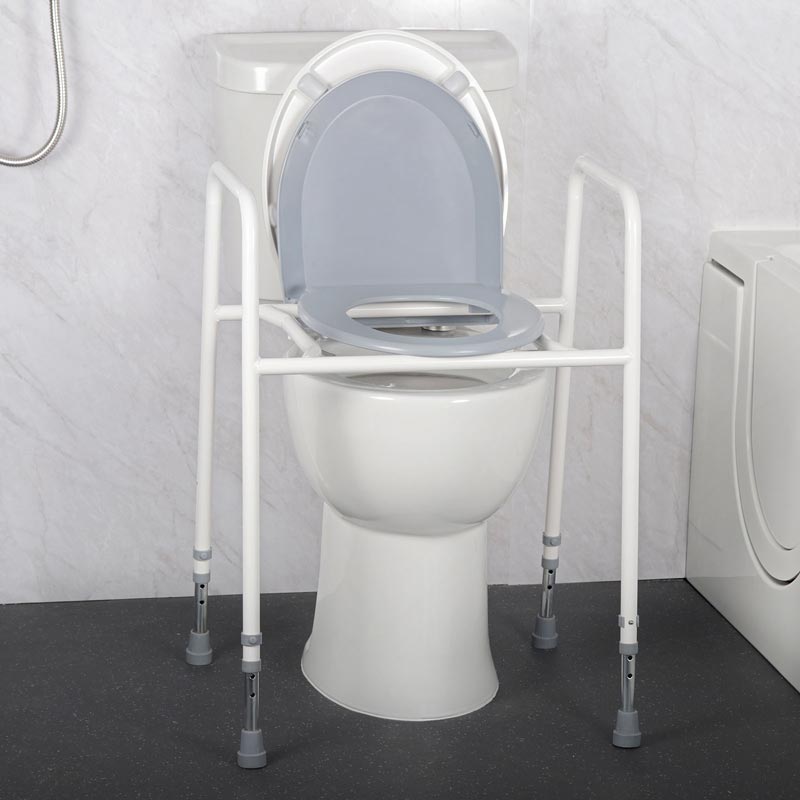 Toilet Frame With Moulded Seat Height Adjustable - Image 2