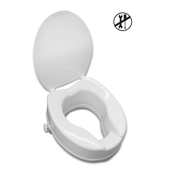 Savanah Raised Toilet Seat With Lid