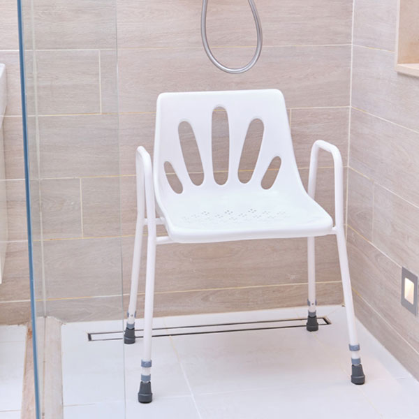 Static Shower Chair with Arms - Image 2